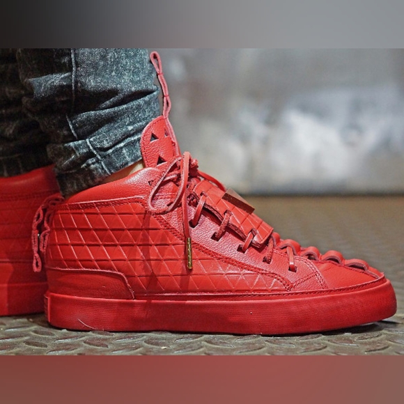 Patrick Mohr x K1X Mk5 Red Full Grain Premium Tumbled Leather sz 9 Yeezy October - Picture 8 of 9